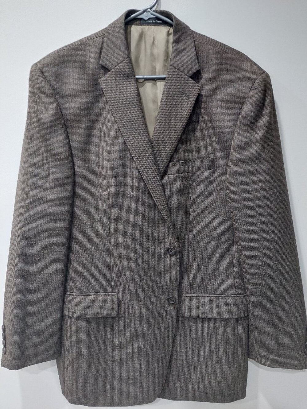Lauren Ralph Lauren Men's 44R Wool Blazer From Macy's Brown Houndstooth